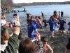 Running out of the water